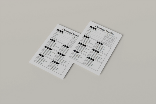 Free Cleaning Checklist "Printable"