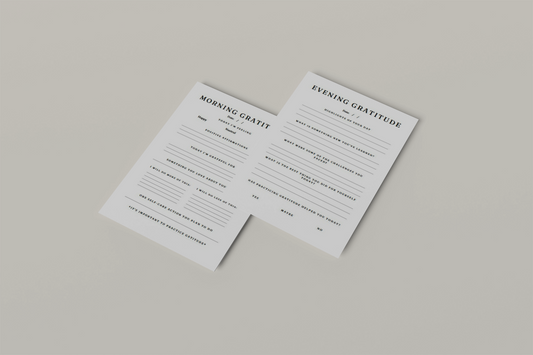 Free Morning and Evening Gratitude Worksheets "Printable"