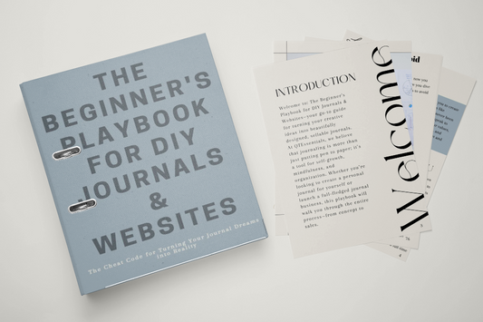 The "Printable Beginners Playbook for DIY Journals"