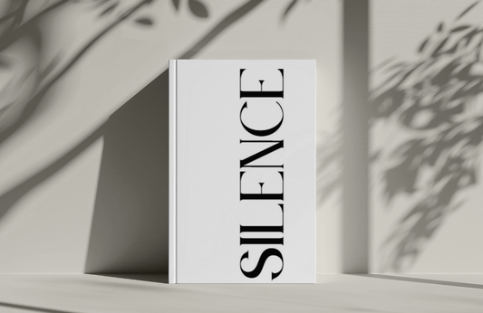 The “Silence” – Minimalist Blank Notebook